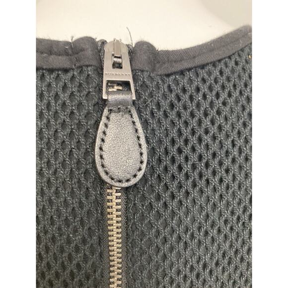 BURBERRY BRIT Black Sleeveless Mesh Accents Stretch A-Line Knee Length Dress S - Picture 6 of 7